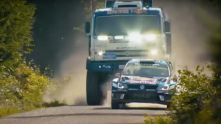 Watch A Big Box Truck Chase A Rally Car